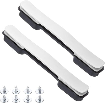 uxcell 2 Pcs Luggage Handle Replacement 8.5 Inch Suitcase Handle Carry Strap Plastic Pull Handle Grip Luggage Replacement Parts with Screws for Suitcase Box Luggage Case, White