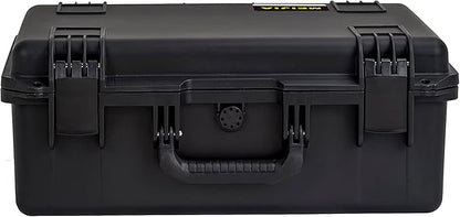 MEIJIA Portable Premium Waterproof Hard Compact Compact Case with customizable fit foam,Lightweight and Strong Design,21.2"x16.0"x8.3",Elegant Black