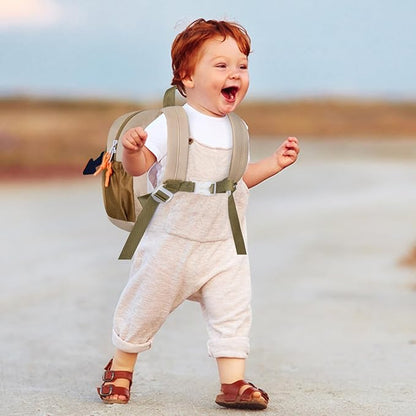 Accmor Toddler Leash Backpack, Cute Excavator Bag with Anti Lost Wrist Link, Children Safety Walking Harness Kids Travel Essential Mini Rucksack Back Pack with Strap Tether for Baby Boys