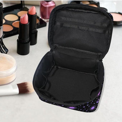 Makeup Bags, Moon Sun Stars Makeup Organizer Bags Toiletry Bag Box Travel Cosmetic Bag Make Up Train Case for Women Teen Girl Ladies