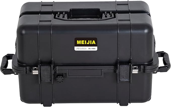 MEIJIA All Weather Waterproof Hard Camera Case,Hard Case,With Customized Fit Foam Included, Elegant Black,Fit for Drones,camera,lens (20.87"x12.72"x12.76")