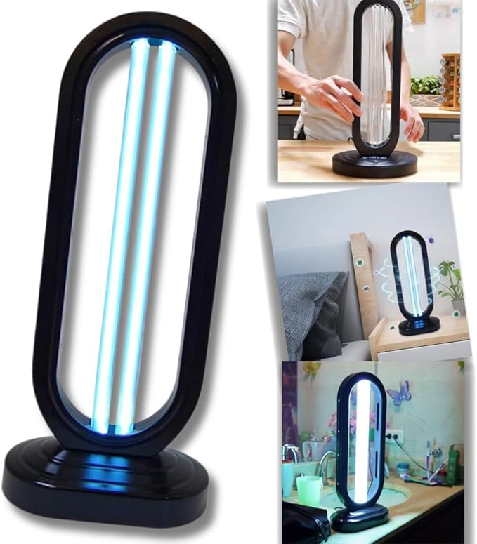 In My Bathroom UVILIZER Tower - UV Light Sanitizer & Ultraviolet Home Desinfection Lamp (UV-C Cleaning Device for Home, Office, Room | Kills 99.9% of Dust Mites, Mold, Bed Bugs and Viruses | USA)