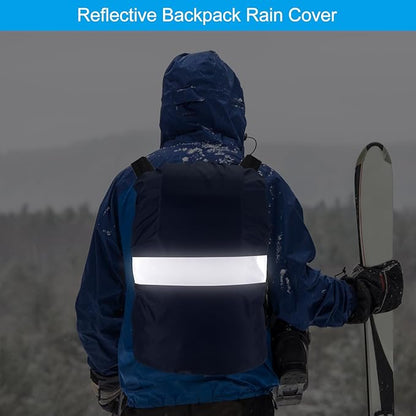 PATIKIL Waterproof Backpack Rain Cover, Non-Slip Backpack Cover with Reflective Strap Stay Dry for Hiking, Camping, Hunting