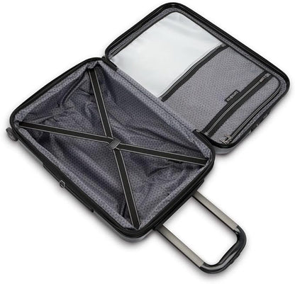 Samsonite Carry-On Pro Front Pocket Hardside Expandable 21-Inch Octiv Luggage: Durable & Impact Resistant, 360° Aero Trac Spinner Wheels, Adjustable Telescopic Handle, TSA Approved Lock - Silver