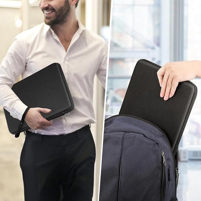 FINPAC Hard Laptop Sleeve Case for 13 inch MacBook Air M4 2025 A3240 M3 2024 A3113, 14 inch MacBook Pro M5/M4/M3/M2 A3434 A3401, 13" Air/Pro, Waterproof Case for Dell, Surface Laptop, HP, Acer, Black