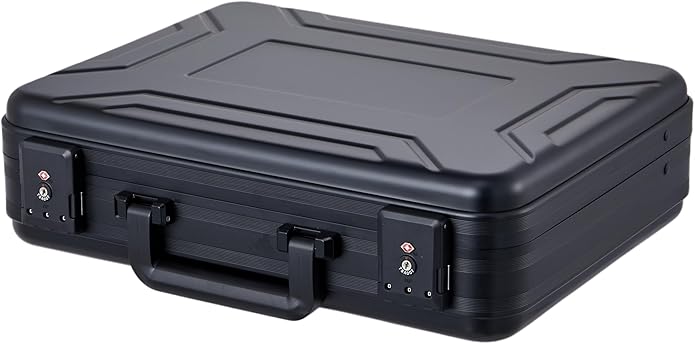 Business Aluminum Laptop Briefcase Combination Lock Lawyer Brief Case Hard Shell File Box