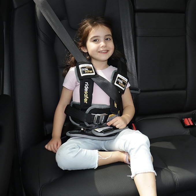 RideSafer - Large Yellow, Lightweight, Compact, Portable Car Seat - Perfect for Travel and Everyday Child Safety