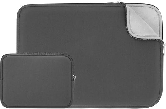 RAINYEAR 16 Inch Laptop Sleeve Protective Soft Case with Accessories Pouch, Specially Compatible with 16" MacBook Pro M1 M2 M3 M4 Pro/Max A2141 A2485 A2780 A2991 A3403 A3186 (Gray, Upgraded Version)