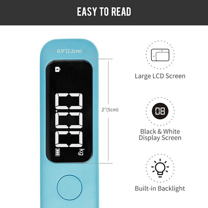 pack all 110 Lbs Luggage Scale, Digital Handheld Luggage Scale, Travel Weight Scale for Luggage with Backlit LCD Display, Battery Included