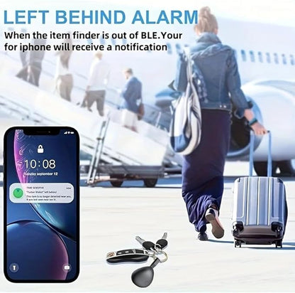 GPS Tracker for Vehicles, Mini Tracking Device for Vehicles, Car Tracker Device Hidden No Subscription Work with Find My (iOS Only), Key Finder, for Kids, Dogs, Luggage, Bag (White, 2 Pack)