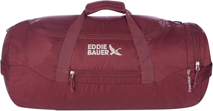 Eddie Bauer Stowaway Packable Duffel Bag | Travel | Foldable | Lightweight | Durable | Ripstop Polyester