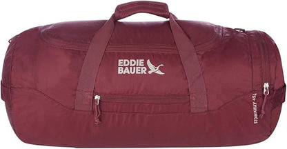 Eddie Bauer Stowaway Packable Duffel Bag | Travel | Foldable | Lightweight | Durable | Ripstop Polyester