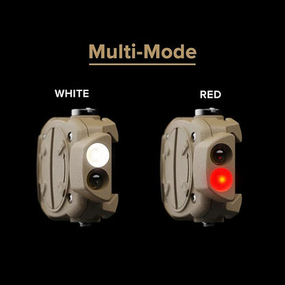 9001702 Princeton Tec Switch Rail Light Tan with Red/White LED