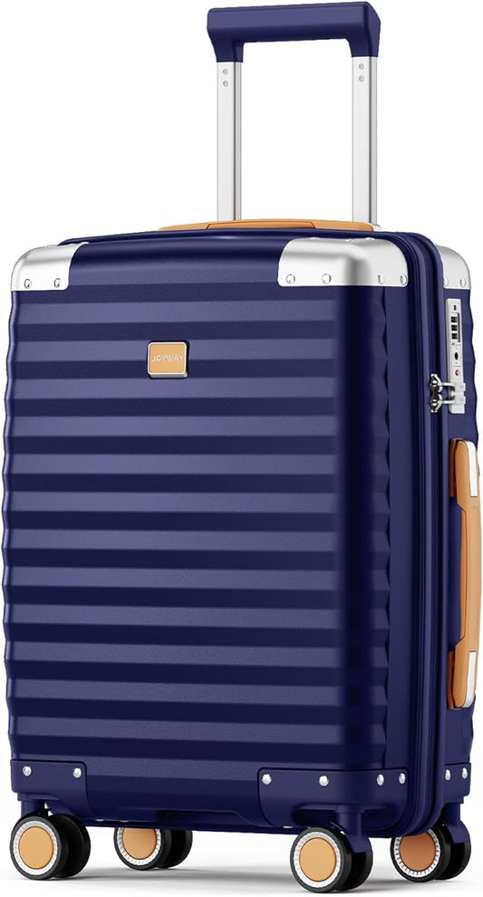 Joyway Carry On Luggage, 20 IN Suitcase Hardside Checked with TSA Lock (Blue, 20'')