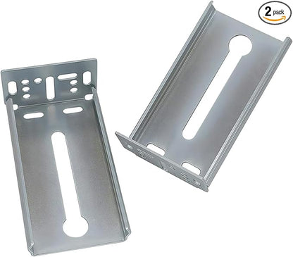 LONTAN 2 Pairs Rear Mounting Brackets for Drawer Slide - B4502 Cabinet Drawer Bracket for Face Frame Cabinets Kitchen Replacement Parts for 1.77 inch(45mm) Width Furniture Gildes