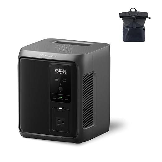 EF ECOFLOW Portable Power Station DELTA 3 1000 Air, 960Wh LiFePO4 (LFP) Battery, 500W AC Output Solar Generator(Solar Panel Optional) for Home Backup Power, Camping & RVs