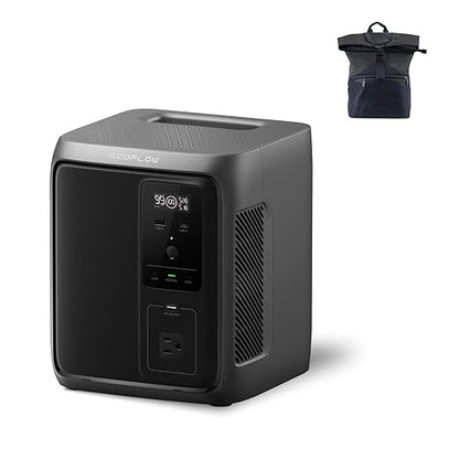 EF ECOFLOW Portable Power Station DELTA 3 1000 Air, 960Wh LiFePO4 (LFP) Battery, 500W AC Output Solar Generator(Solar Panel Optional) for Home Backup Power, Camping & RVs