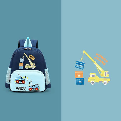 willikiva Cute Zoo Little 3d Backpack Kids Backpack for Boys and Girls Toddler Backpack Waterproof Preschool(Blue Hoist)