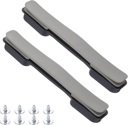 uxcell 2 Pcs Luggage Handle Replacement 8.5 Inch Suitcase Handle Carry Strap Plastic Pull Handle Grip Luggage Replacement Parts with Screws for Suitcase Box Luggage Case, Rock Grey