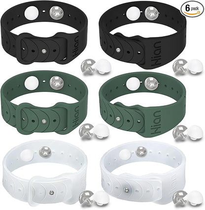 Motion Sickness Bracelets Sea Sickness Wristbands for Motion Sickness / Morning Sickness /Pregnancy Nausea Anti Nausea Bands Acupressure Wristband Motion Sickness Bands（3Pairs-Black+Green+Transparent）