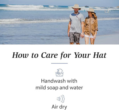 Wallaroo Hat Company Men's Summit Sun Hat – UPF 50+ Sun Protection, Wide Brim, Packable, Chin Strap and Adjustable Sizing