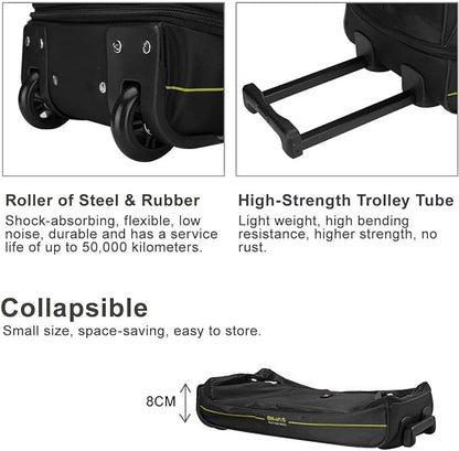 OIWAS Small Rolling Duffle Bag with Wheels Travel 22 inch Carry On Luggage Unisex-Adult Short Term Trips Expandable 50L to 60L