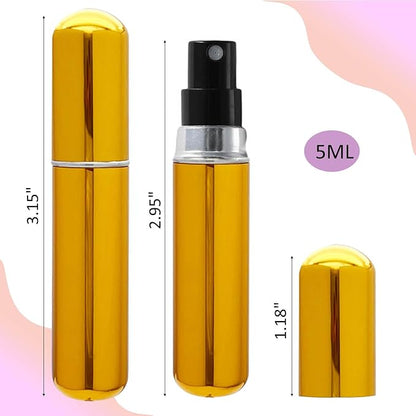 Atomizer Sprayer for Perfume, Travel Size Perfume Refillable Bottle Cologne Spray Bottles Empty Small and Portable, Easy to Filling Suitable for Traveling, Business, Outgoing(5ml, 6PCS)