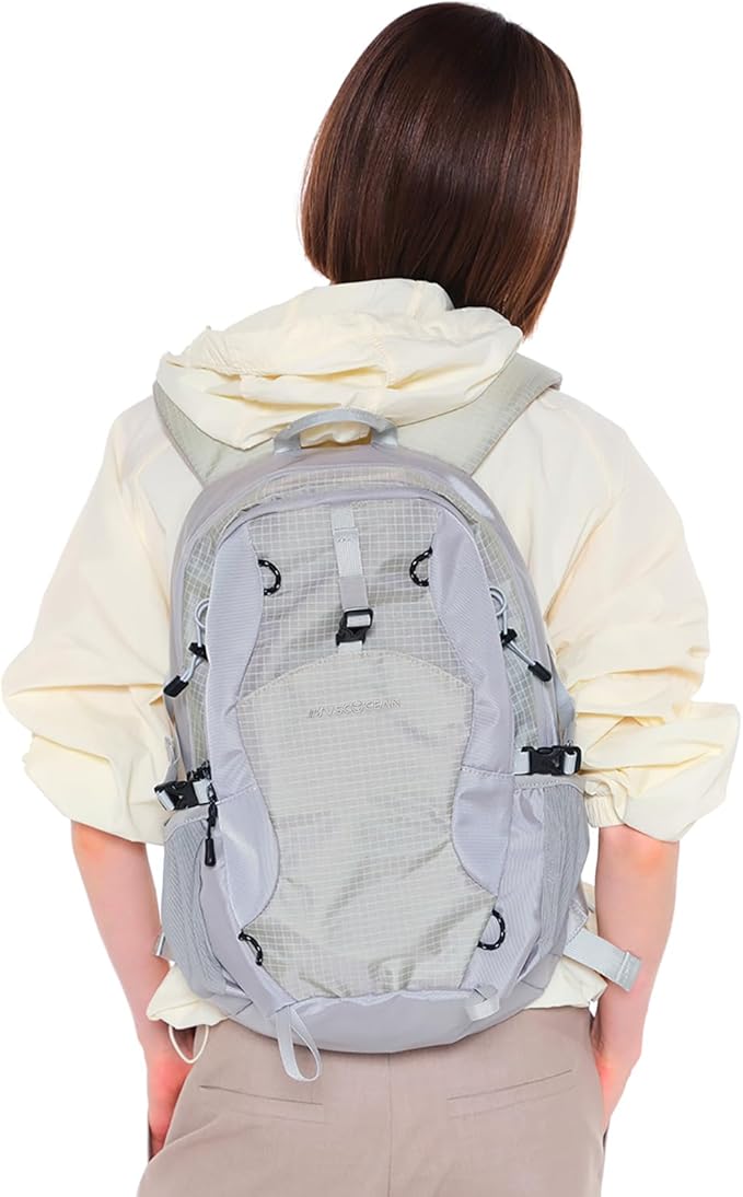 20L Lightweight Hiking Daypack, Small Hiking Travel Backpack for Women men (Grey)