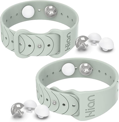 Hion Motion Sickness Bracelets Sea Sickness Wristbands for Motion Sickness/Morning Sickness/Pregnancy Nausea Anti Nausea Wristband Acupressure Nausea Bands Motion Sickness Bands（1Pair Beryl）