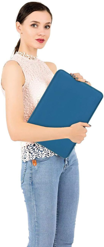 MOSISO Laptop Case 13.3 inch, 13-13.3 inch Laptop Sleeve Bag Compatible with MacBook Air/Pro 13/Pro 14 M5 M4 M3 M2 M1, HP Dell ASUS Lenovo, Neoprene Computer Sleeve Bag with Small Case, Lake Blue