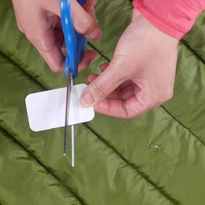 GEAR AID Tenacious Tape Mini Patches with Peel-and-Stick Adhesive to Fix Holes and Tears in Winter Gear, Down Puffer Jackets, Sleeping Bags, Tents, and Rain Gear, Black and Clear
