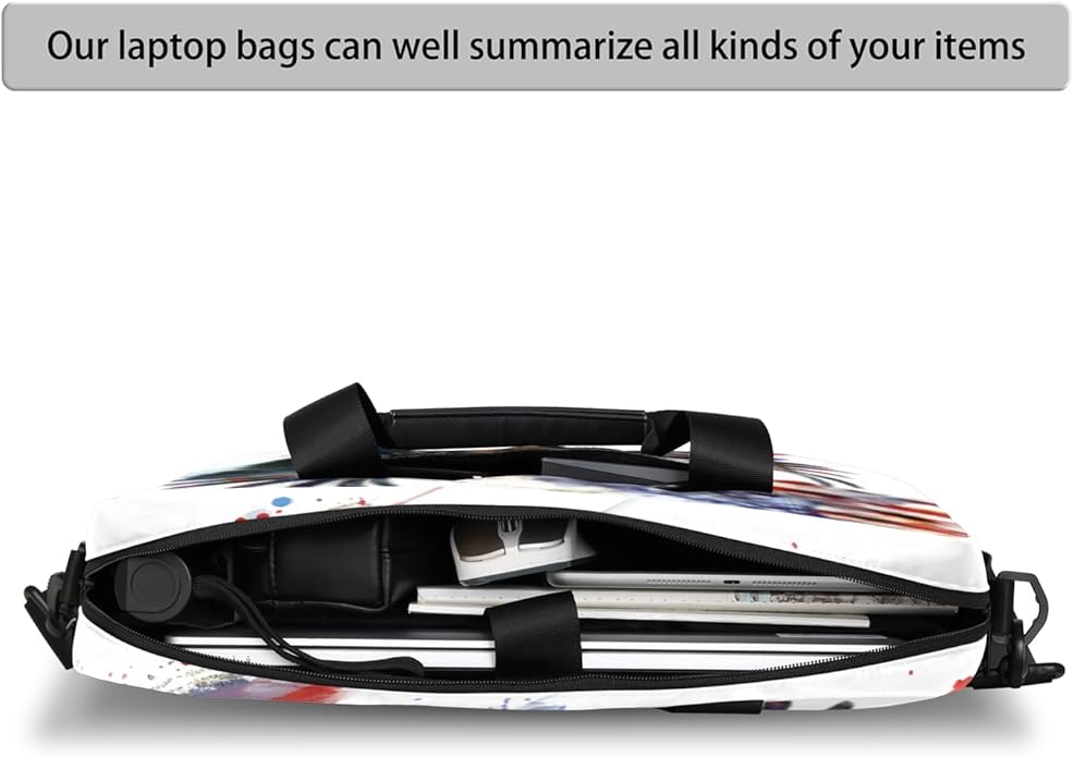 Laptop Bag Bohemian Mandala Laptop Satchel Briefcase Adjustable shoulder Carrying for MacBook Pro 16 inch
