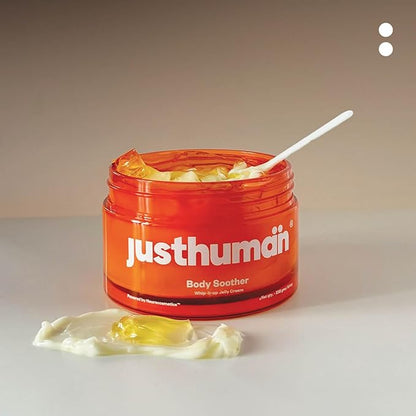 JustHuman Whip-it-up Jelly Cream - Deep Moisture Body Soother with Aloe Vera, Shea Butter, Centella Asiatica, Collagen & Vitamin E for Hydrated, Soft & Radiant Skin - 8.4 oz