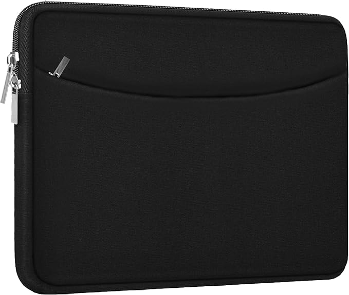 Laptop Case 15 inch, Shockproof Protective Computer Bag with Accessory Pocket, Traveling Laptop Sleeve Cover Compatible with 15 inch New MacBook Air, MacBook Pro, HP, Dell, Lenovo, Black