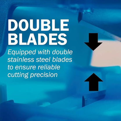 EQUADOSE Pill Cutter, Professional Medical Pill Splitter for Large, Small, and Tiny Pills, Double Stainless Steel Blades & Centering Device, Ideal for Cutting Tablets, Vitamins in Half or Quarter