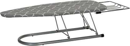 Household Essentials Tabletop Ironing Board with Iron Rest and Door Hanger | Compact Folding Ironing Station for Dorm Rooms, Apartments, and Small Spaces | 36.5"x12"