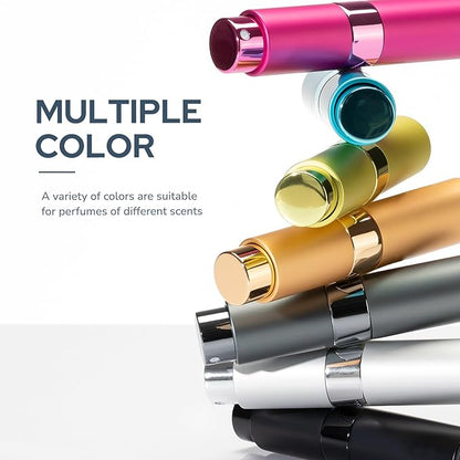Perfume Atomizer Travel Bottle Refillable: Cologne Sprayer Portable for Men - Mini Spray Empty for Refill - 8ml Small Size Pink
