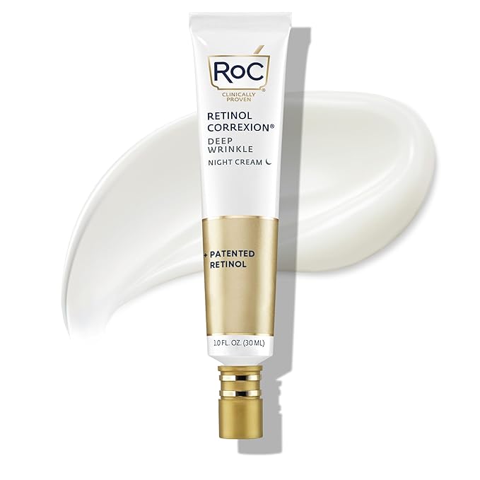 RoC Retinol Correxion Deep Wrinkle Daily Face Moisturizer with Sunscreen SPF 30 for Fine Lines, Dark Spots, Post-Acne Scars, 1 Ounce (Packaging May Vary)