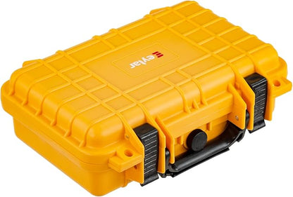 Eylar Protective Gear and Camera Hard Case Waterproof Dry Box with Foam 11.6 Inch 8.3 Inch 3.8 Inch (Yellow)