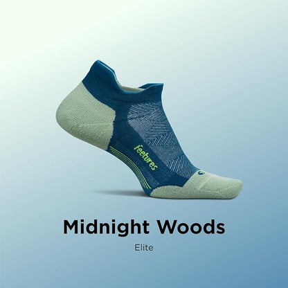 Feetures Elite Max Cushion No Show Tab Ankle Socks - Sport Sock with Targeted Compression
