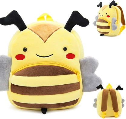 Zoo Toddler Kids Backpacks Cute Plush Little Girls Boys Animal Backpacks(Bee)
