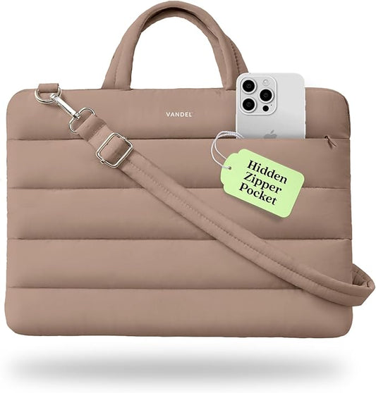 Vandel 13-14 inch Laptop Carrying Case Sleeve with Strap, Shoulder Bag with Handle, 14 in Laptop Computer Bag for Women, MacBook Air 13 Inch Carrying Case, MacBook Pro 14 in HP Messenger Carrier
