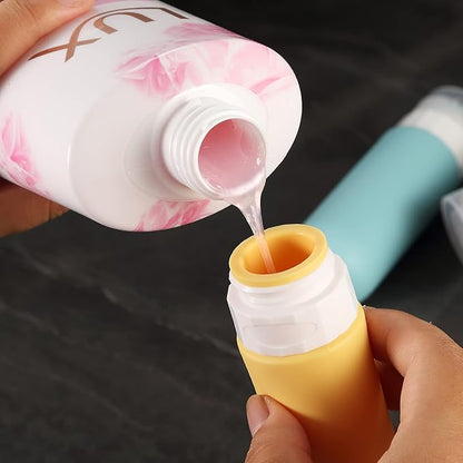 Gemice Travel Bottles for Toiletries, Tsa Approved, Travel Size Containers, BPA Free Leak Proof Tubs Refillable Liquid Accessories for Cometic Shampoo and Lotion Soap