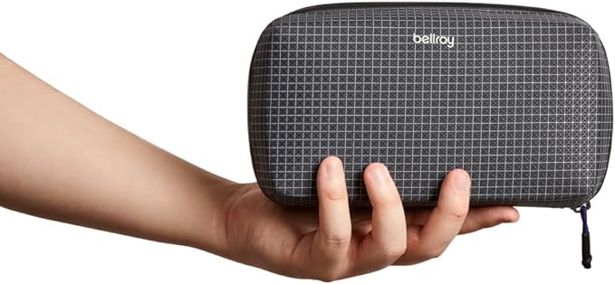 Bellroy Tech Kit (Tech Accessories Organizer Pouch, Zipper Closure Design, Stores Power Bank, Phone Charger, Cables & More, Internal)