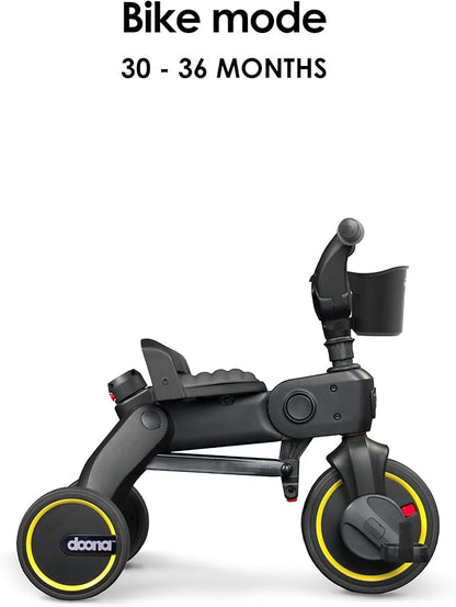 Doona Liki Trike S3, Greyhound - 5-in-1 Compact, Foldable Tricycle - Suitable for Toddlers 10 to 36 Months