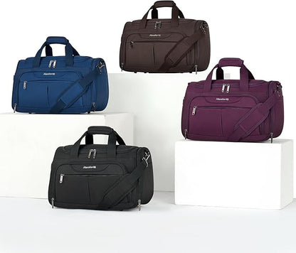 Hanke Underseat Carry On luggage Bags for Travel, Foldable Travel Bags for Women, Soft Lightweight Personal Item Travel Bag Small Carry On Bags for Airplanes, Travel Tote Bags for Women Men.（Black）