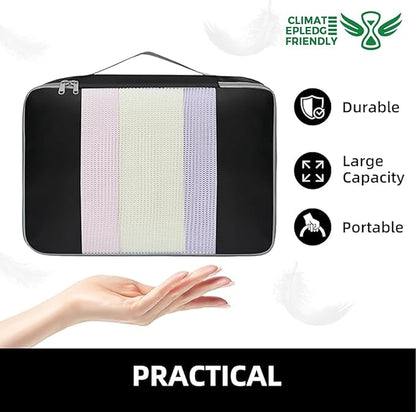 BAGAIL 6 Set/8 Set/10 Set Packing Cubes Various Sizes Packing Organizer for Travel Accessories Luggage Carry On Suitcase