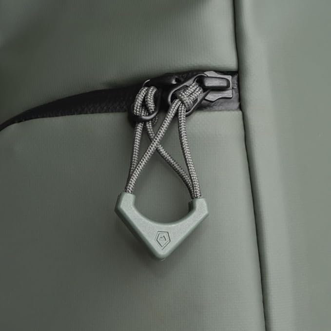 WANDRD Worryless™ Locking Zipper Pullers - Secure Your Travel Essentials - Zipper Locks for Travel Gear (Wasatch Green)