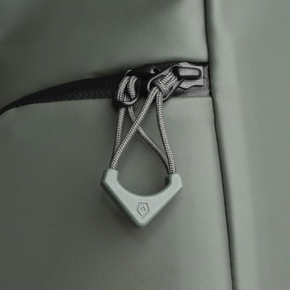 WANDRD Worryless™ Locking Zipper Pullers - Secure Your Travel Essentials - Zipper Locks for Travel Gear (Wasatch Green)