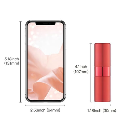 Perfume Travel Refillable Atomizer Bottle: Cologne Spray Mini for Refill - Empty Fragrance Sprayer for Men - Large Size 20ML Red